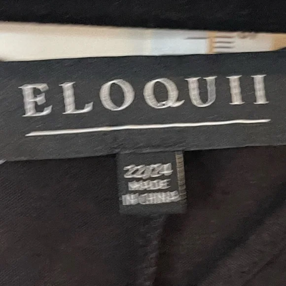 eloquii black maxi tie front dress - NWT 22/24 - Picture 6 of 8